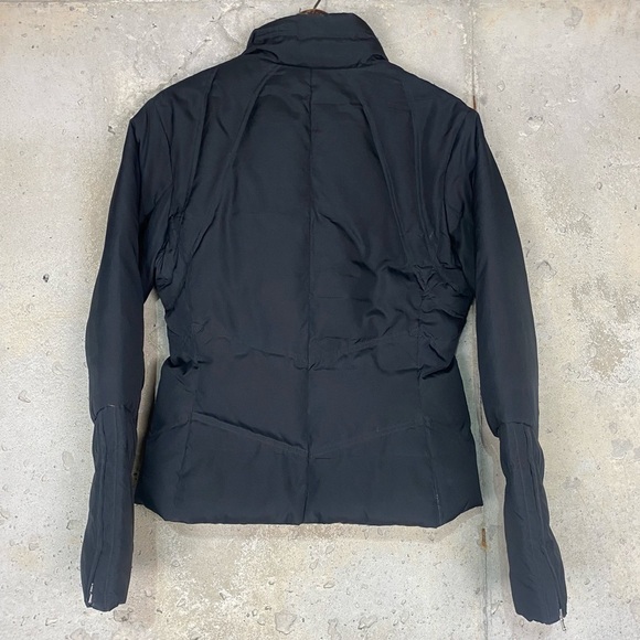 Sisley black zip up puffer jacket small - Picture 6 of 8